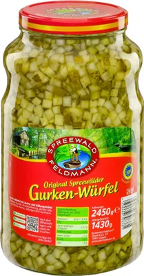Obrázek produktu pro Spreewald – nakrájené okurky, sklenice 2450 g