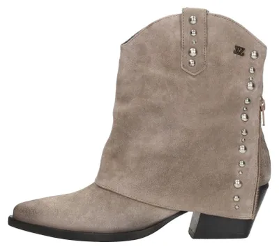 Produktbild von Lazamani Yara Enkellaarsjes Hak - Taupe - Maat 40