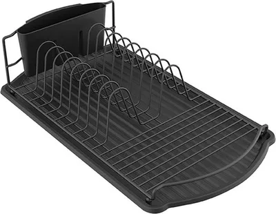 Produktbild von MSV Abtropfgestell Geschirrabtropfgestell, Abtropfgitter, Geschirr Abtropfkorb, Abtropfständer, Abtropfschale, Geschirrabtropfständer, Geschirrabtropfkorb, Farbe: Schwarz matt