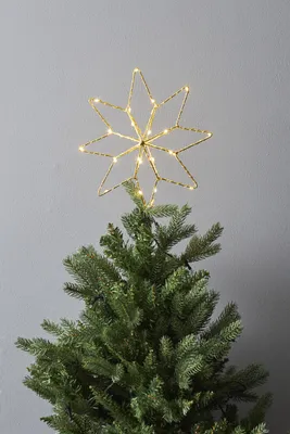 Produktbild von Star Trading LED-Baumspitze "Topsy", Sternform, gold, outdoor