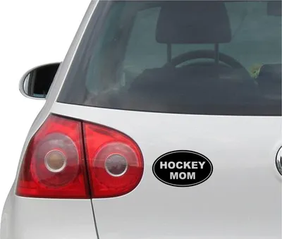 Produktbild von Aufkleber / Autoaufkleber - JDM - Die cut - HOCKEY MOM - Folie Car Decal Sticker - schwarz - 139mm x88mm