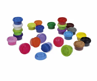 Produktbild von Art&Fun Knetdosen 24 Farben je 70g Kinderknete Knetmasse Bastelknete Spielknete