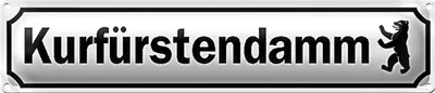 Produktbild von Blechschild Straßenschild 46x10cm Kurfürstendamm Berlin Dekoration
