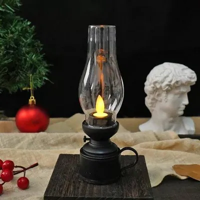Produktbild von Retro LED-Lampe, Retro Nachttischlampe (Batterie nicht enthalten)