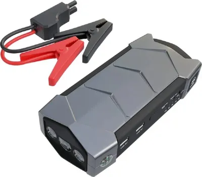 Image de Aide au démarrage Jump Starter Powerbank Booster pour démarrer une voiture Extralink Jump Max 7 10000 mAh Lampe de poche Compas Marteau pour véhicules diesel Deux ports USB 400A 1000A Chargeur rapide