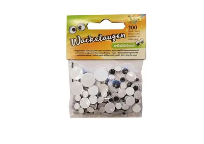 Obrázok produktu pre Folia Wackelaugen selbstklebend sortiert 100 St.