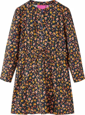 Produktbild von Kinderkleid mit Langen Ärmeln Marineblau 116