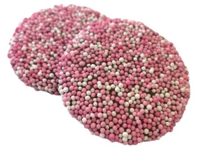 Produktbild von Vanestra Mini Schokoladenstückchen, rosa - 500 Gramm