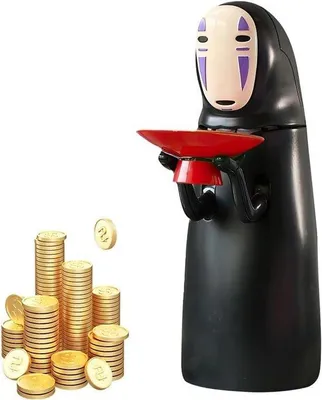 Obrázek produktu pro Anime pokladnička na mince se zvukovým efektem Hik - Velká kreativní pokladnička pro děti a domácí dekorace