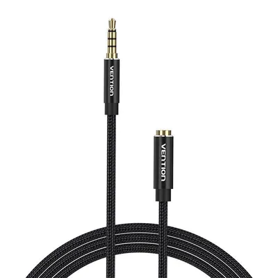 Immagine prodotto di Cable Audio TRRS 3.5mm Male to 3.5mm Female Vention BHCBJ 5m Black