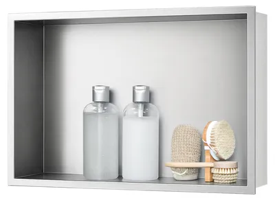 Image de Étagère de douche en acier inoxydable avec étagère unique 30 x 45 cm