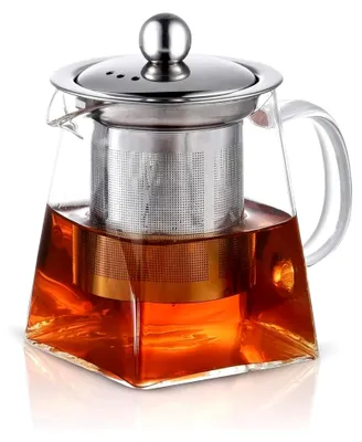 Produktbild von Teekanne aus hitzebeständigem Borosilikatglas mit Teesieb, 350 ml