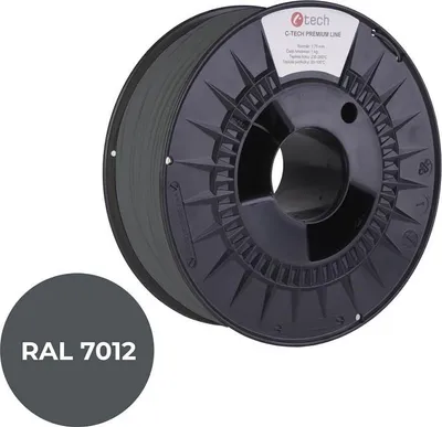 Produktbild von C-TECH tisková struna PREMIUM LINE ( filament ) , ASA, čedičová šedá, RAL7012, 1,75mm, 1kg