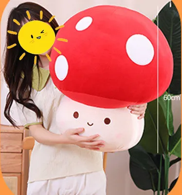 Produktbild von 360Home Kinder Plüschtier Pilzpuppe Kopfkissen 60cm