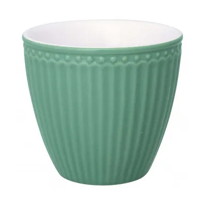 Produktbild von Greengate Alice Latte Cup dusty green 0,25 l