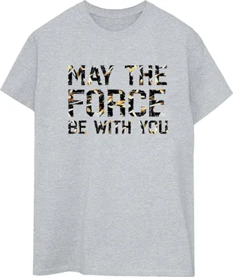 Produktbild von Star Wars - "May The Force" T-Shirt für Damen BI45257 (L) (Grau)
