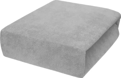 Produktbild von Best for You Silber Frottee Spannbettlaken mit Gummizug viele Größen 180x200