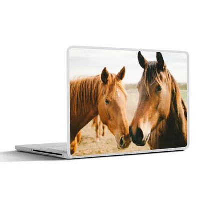 Produktbild von MuchoWow® Laptop Aufkleber Sticker Cover Pferd - Strand - Tiere 30x21 cm - Sticker für Laptop - Selbstklebend