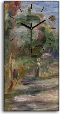 Produktbild von Dekor Leinwand Uhr Wandbilder 30x60 Malerei Abstrakte Wald Bäume Kunst - schwarze Hände