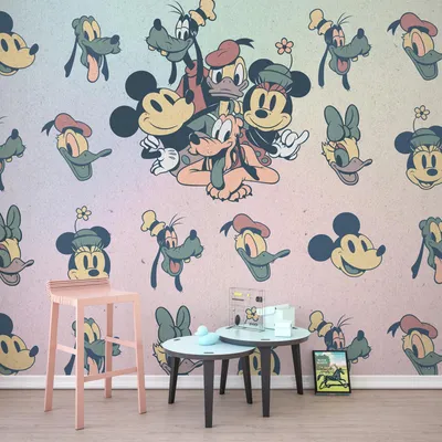 Produktbild von Komar Vlies Fototapete "Mickey Fab5" - Größe: 300 x 280 cm (Breite x Höhe), 6 Bahnen