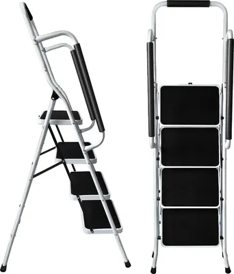 Obrázok produktu pre Rebrík, madlo, pre ťažké zaťaženie, 4-stupňový