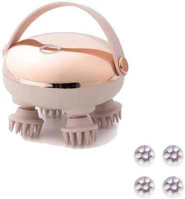 Produktbild von Minicee Kopfmassagegerät IPX7 – Elektrischer Kopfhaut Massager 3 Modi Rosa