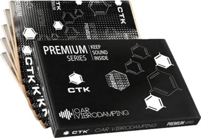 Produktbild von CTK PREMIUM 4,0mm | Schwingungsdämpfendes Material 370 x 500mm 10Stk. 1,85qm