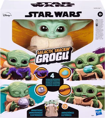 Zdjęcie produktu dla Interaktywna zabawka Star Wars Grogu 23,5 cm, świetna przekąska