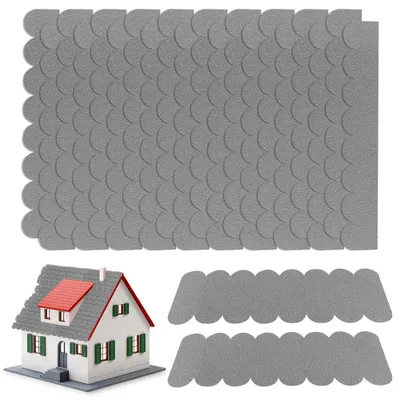Produktbild von Packung mit 32 selbstklebenden Dachschindeln für Vogelhäuser, Bitumenschindeln, Mini-Dachziegel für Vogelhäuser, Kaninchenställe, Insektenhotels, Baumhäuser, Gartenhäuser, Vogelhauszubehör