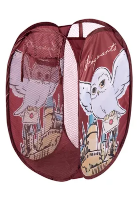 Produktbild von Harry Potter Aufbewahrungskorb - Hedwig Eule Faltbar für Kinder POP-UP Kinderzimmer Wäschekorb Rot 34 x 34 x 59 cm