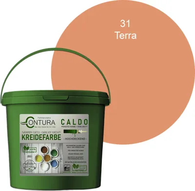 Produktbild von Contura BeGreen 1Kg. Kreidefarbe Shabby Chic Möbellack - 31 Terra