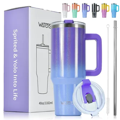 Zdjęcie produktu dla Termocup o pojemności 1,2 litra z uchwytem i słomką