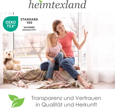 Produktbild von Heimtexland Scheibengardine Landhaus Batist weiß Vichy Karo mit Borte Schlaufen Bistro Gardine Bauernhaus Fensterdeko Küche halbtransparent HxB 45x120 Typ929 Grün