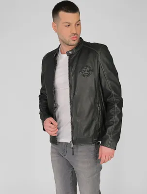 Produktbild von Mustang Lederjacke 31021308 Herren black olive M
