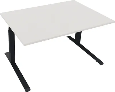 Produktbild von Sitz-/Stehtisch Kufe Doppels. Quad. B1400xT900xH645-1275 an/Weiß
