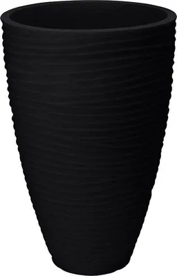 Produktbild von PROGARDEN Outdoor gerippter Blumentopf 40 cm anthrazit KO-Y54201720