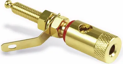 Produktbild von Polklemme DYNAVOX X-3003, vergoldet, rot