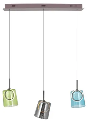 Productafbeelding van Hanglamp Zula 3-lichts recht