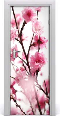 Produktbild von Tulup Türaufkleber 75x205 cm Dekorative Aufkleber Selbstklebend Wasserdichte Tapete Abnehmbar Schlafzimmer Wohnzimmer Wohnkultur - Pflaumeblume