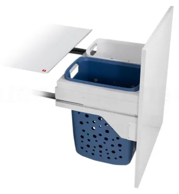 Zdjęcie produktu dla Hailo Kosz na pranie 3270691 Laundry Carrier 60 Kosz na pranie do zabudowy 66 litrów Niebieski