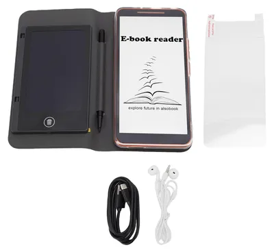 Zdjęcie produktu dla Czytnik e-booków dla systemu Android 5,7 cala 1G i 8G HD pojemnościowy WLAN Bluetooth PDF przenośny elektroniczny z pokrowcem ochronnym typu notes