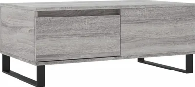Obrázek produktu pro vidaXL Konferenční stolek Grey Sonoma 90x50x36,5 cm odvozený výrobek ze dřeva