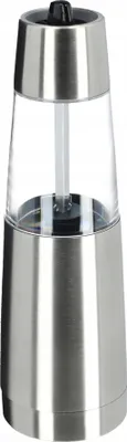 Produktbild von KADAX Elektrische Salz und Pfeffermühle "Jukon", Gewürzmühle aus Edelstahl mit Keramik Mahlwerk, Silber