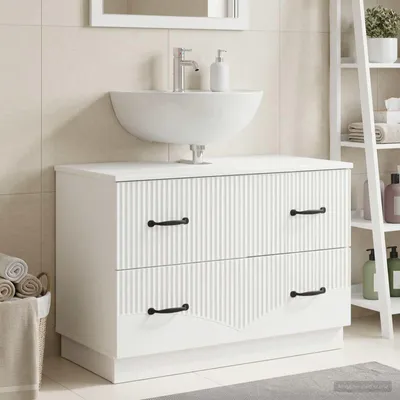 Produktbild von Maison Exclusive - Waschbeckenschrank HOORN Weiß 82 x 41 x 56 cm Holzwerkstoff