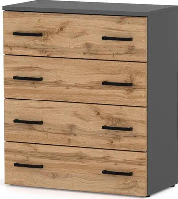 Produktbild von Schuhschrank „4U“ Mattgrau / Wotan Eiche