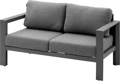 Produktbild von Gartensofa "evasion" graphit 2-sitzer aus aluminium und olefin  - Hespéride