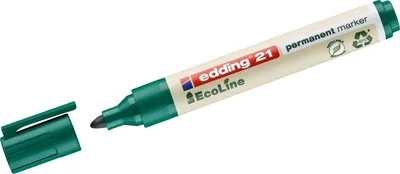 Immagine prodotto di edding 4-21004 10 edding 21 EcoLine Permanentmarker grün 1,5 - 3,0 mm