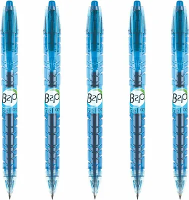 Produktbild von Pilot Bottle to pen 0.7 Gelschreiber - 5er-Set blau