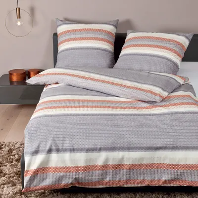 Produktbild von Janine Feinbiber Bettwäsche Davos 65057-04 siena 200x200 cm + 2x 80x80 cm