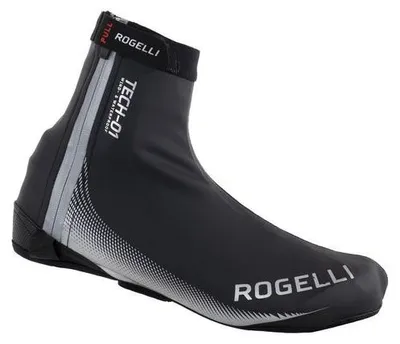 Immagine prodotto di Copriscarpe Rogelli FIANDREX, colore nero/argento, taglia M - Non disponibile